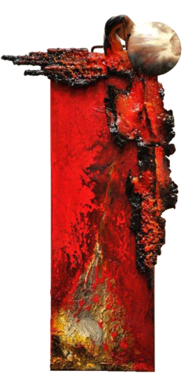 Le feu révélation 34x70 cm